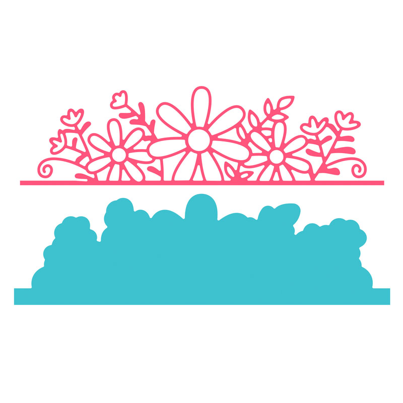 Floral Frenzy Border Dies