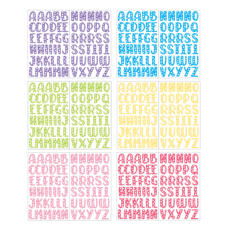 Groovy Floral Alphabet Stickers
