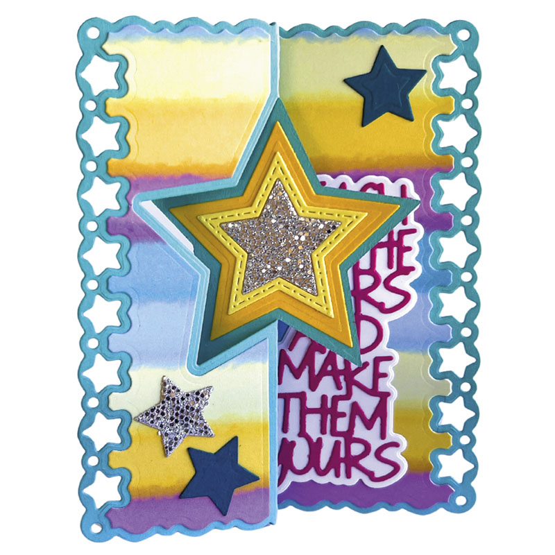 Stars Galore Flip-it Card