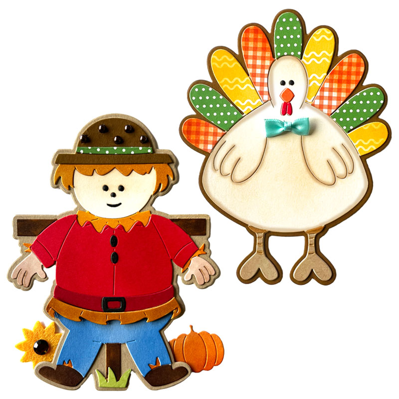 Turkey & Scarecrow Fold-its