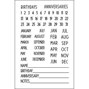 birthdays4CreativeDex Clear Stamp Set