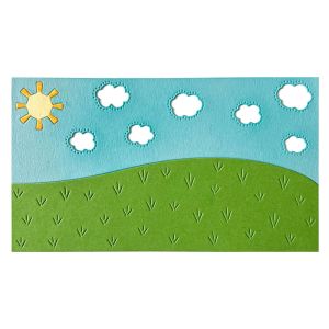 Spring Mini Slimline Double Background Die
