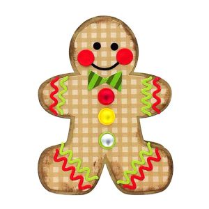 Gingerbread Man A2 Shaped Card Fold-it Die Set of 10