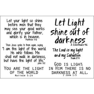light4Jesus Clear Stamp Set of 6