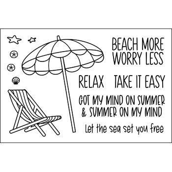 Beach Time Clear Stamps
