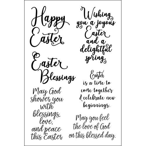 Easter Phrases 4 HSN Clear Stamps

