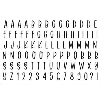 Forever Alphabet Clear Stamps
