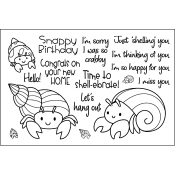 Hermit Crabs Clear Stamps
