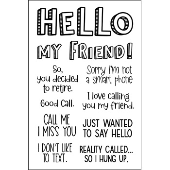 Let's Stay in Touch Stamp Set
