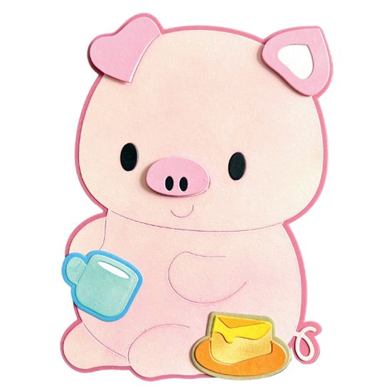 5x7 Piggie Fold-it Card Dies
