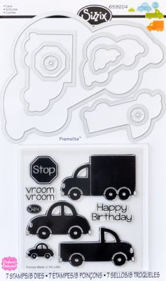 Sizzix Car Dies with Stamps
Keywords: Sizzix Car Stamps & Dies