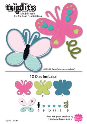 Sizzix Butterfly Triplit Idea Sheet #1

