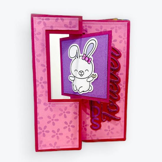 Friends Forever 5x7 Square Flip-it Card
Used the bunny from the Picnic Time Two Stamp Set
