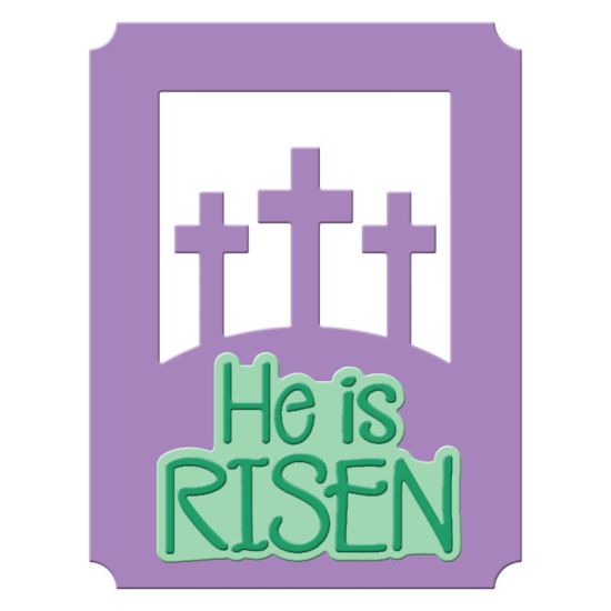 He is Risen Card Front Die Set
