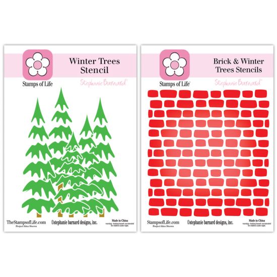 Winter Trees and Old Brick Stencils
From the Arch October 2026 Fold-it Club.
