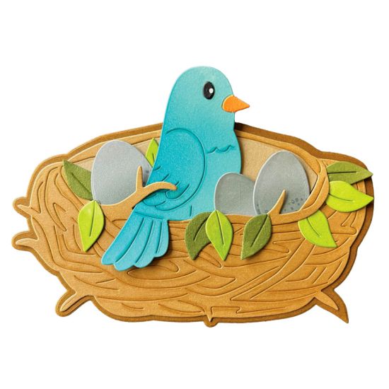 Nest & Bird Fold-it Card Dies
