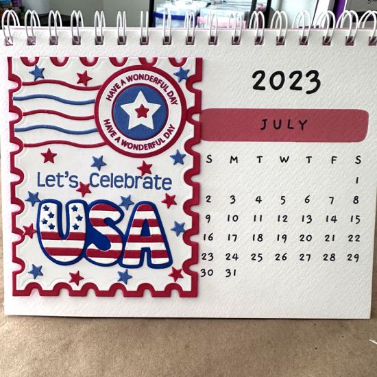2023 Calendar July Card
