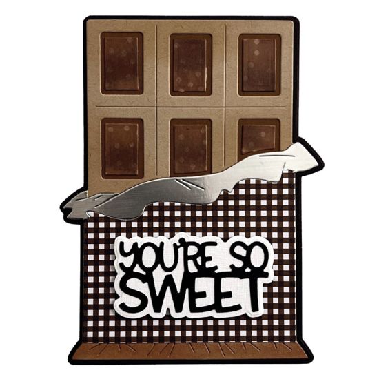 Chocolate Bar Shaped Card Fold-it Club December 2024
