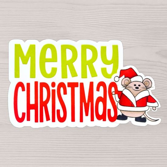 Merry Christmas Santa Mouse
Keywords: MerryChristmasWordFoldit