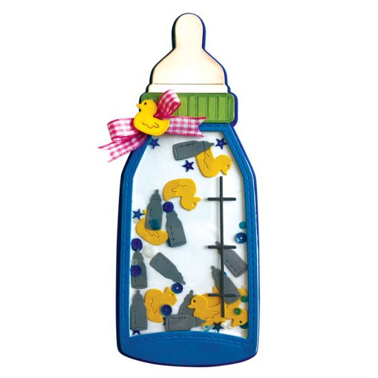 Baby Bottle Slimline Fold-it Card Die Set
