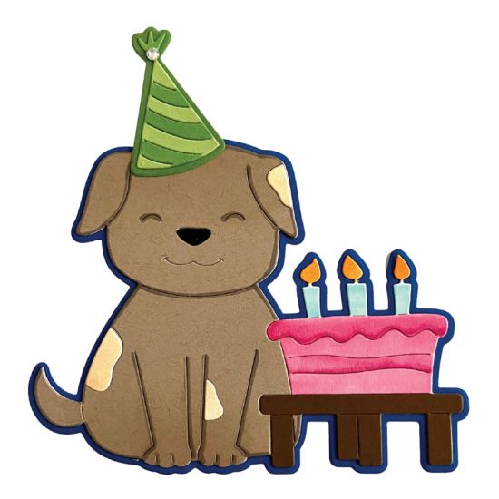 Birthday Dog Fold-it Card Die Set
