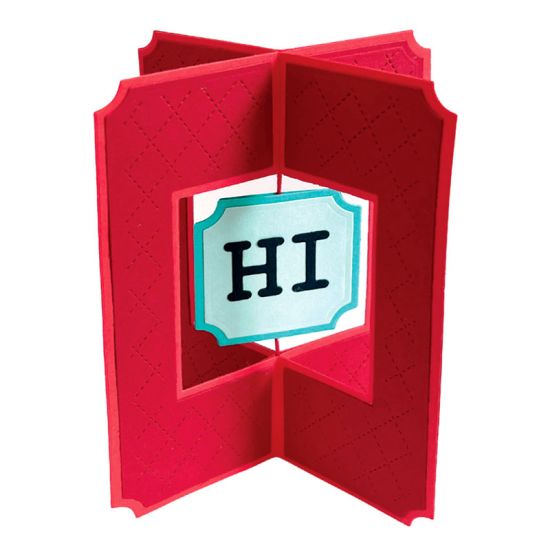 Reverse Corner Square Criss Cross Card Die Set
