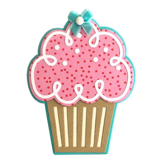 Cupcake Fold-it Shaped Card Die Set
