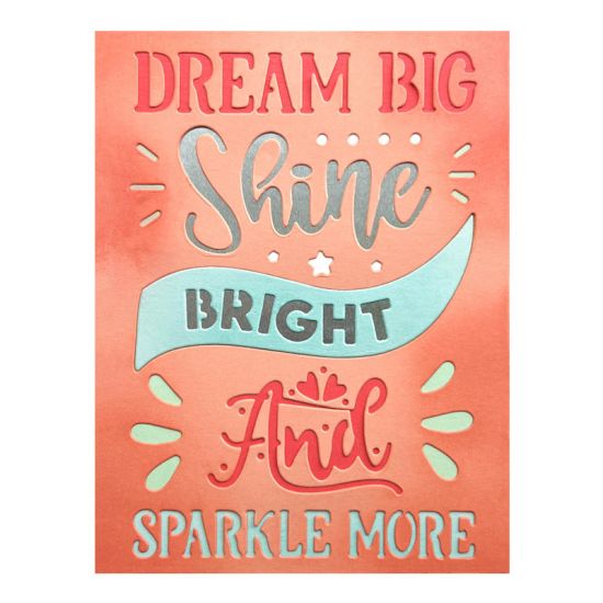 Dream Big Card Front Dies

