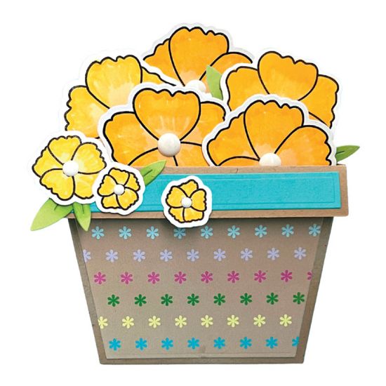 Flower Pot Box Card Die Set
