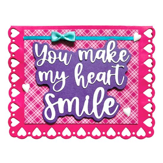Heart Edge Card Base Die Set

