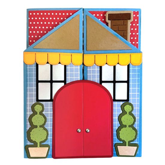 House Gate Fold Card Die Set
