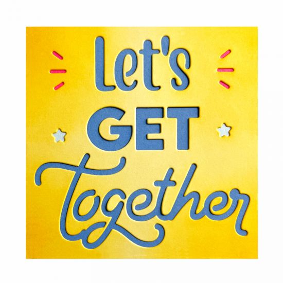 Let's Get Together Card Front Die Set
