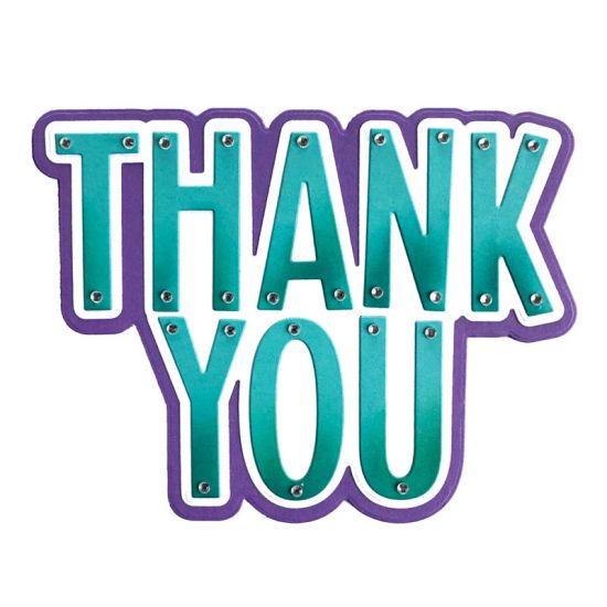 Thank You Fold-it Card Die Set
