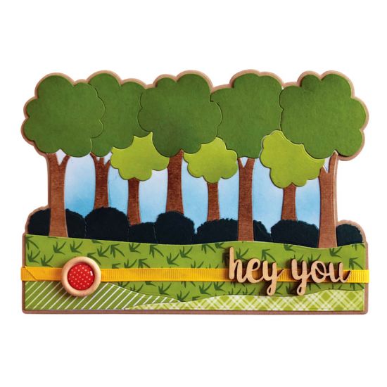 5x7 Tree Scene Fold-it Card Die Set
