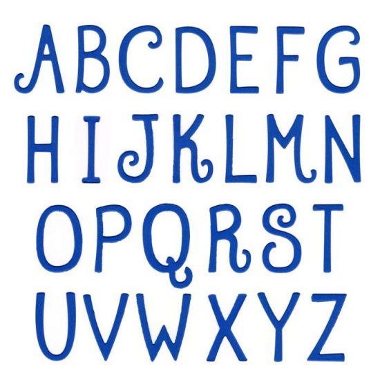 Quirky Uppercase Alphabet Die Set
