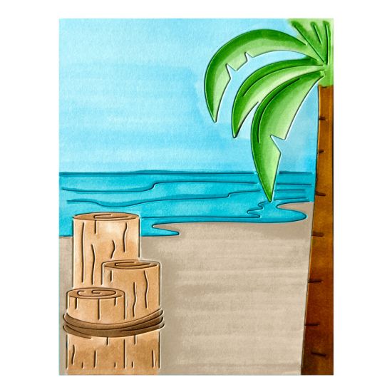 Beach Background Die Set
