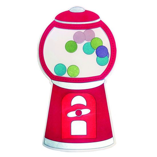 5x7 Bubblegum Machine Fold-it
