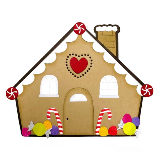 Gingerbread House Fold-it Card Die Set
