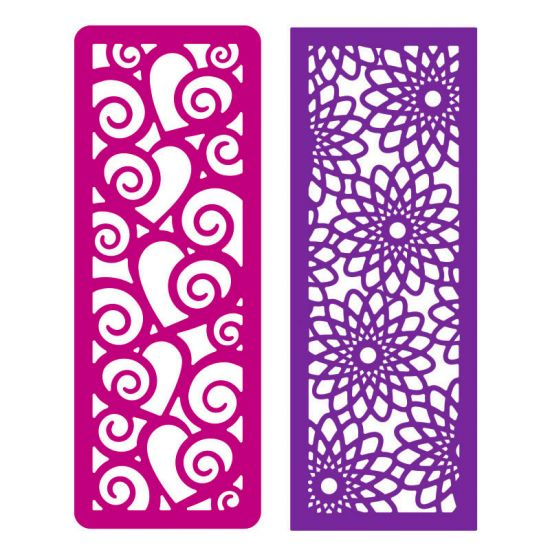 Heart & Swirl Card Panel Die Set
