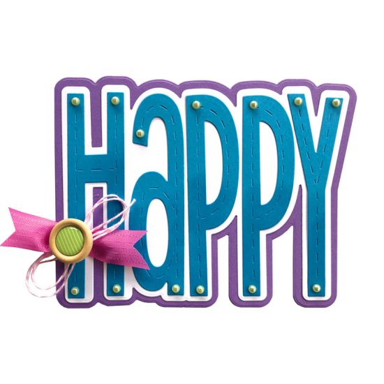 Happy Fold-it Card Die Set
