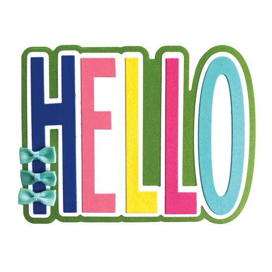 Hello Fold-it Card Die Set
