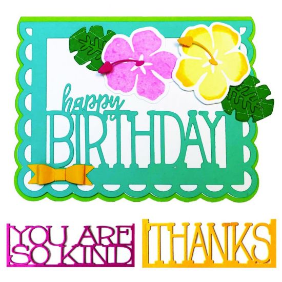 Small Scallop Card Die Set
This die set makes a quick and easy cute card!
