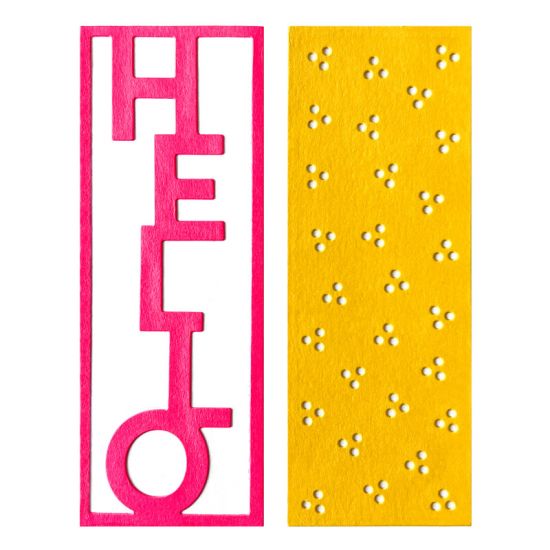 Vertical Hello Panel Die Set
