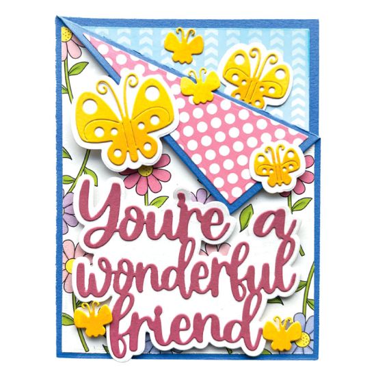 Folded Corner A2 Card Die Set
