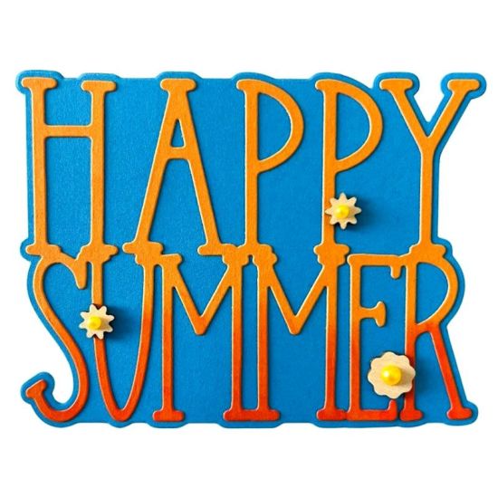 Happy Summer Fold-it Card Die Set
