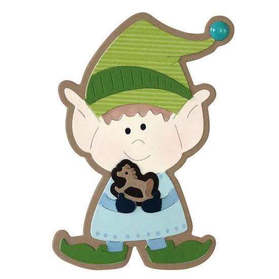 Jingle Elf Fold-it Shaped Card Die Set
