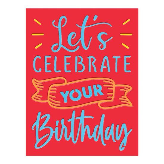 Let's Celebrate Your Birthday Card Front Dies
