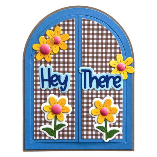Shutter Window Fold-it Shaped Card Die Set
