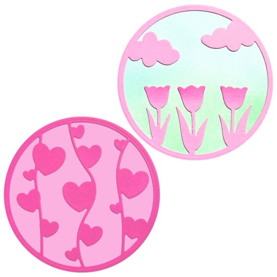 Tulilp & Heart Circles Dies
