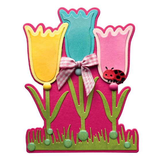 Tulip Trip Fold-it Shaped Card Die Set
